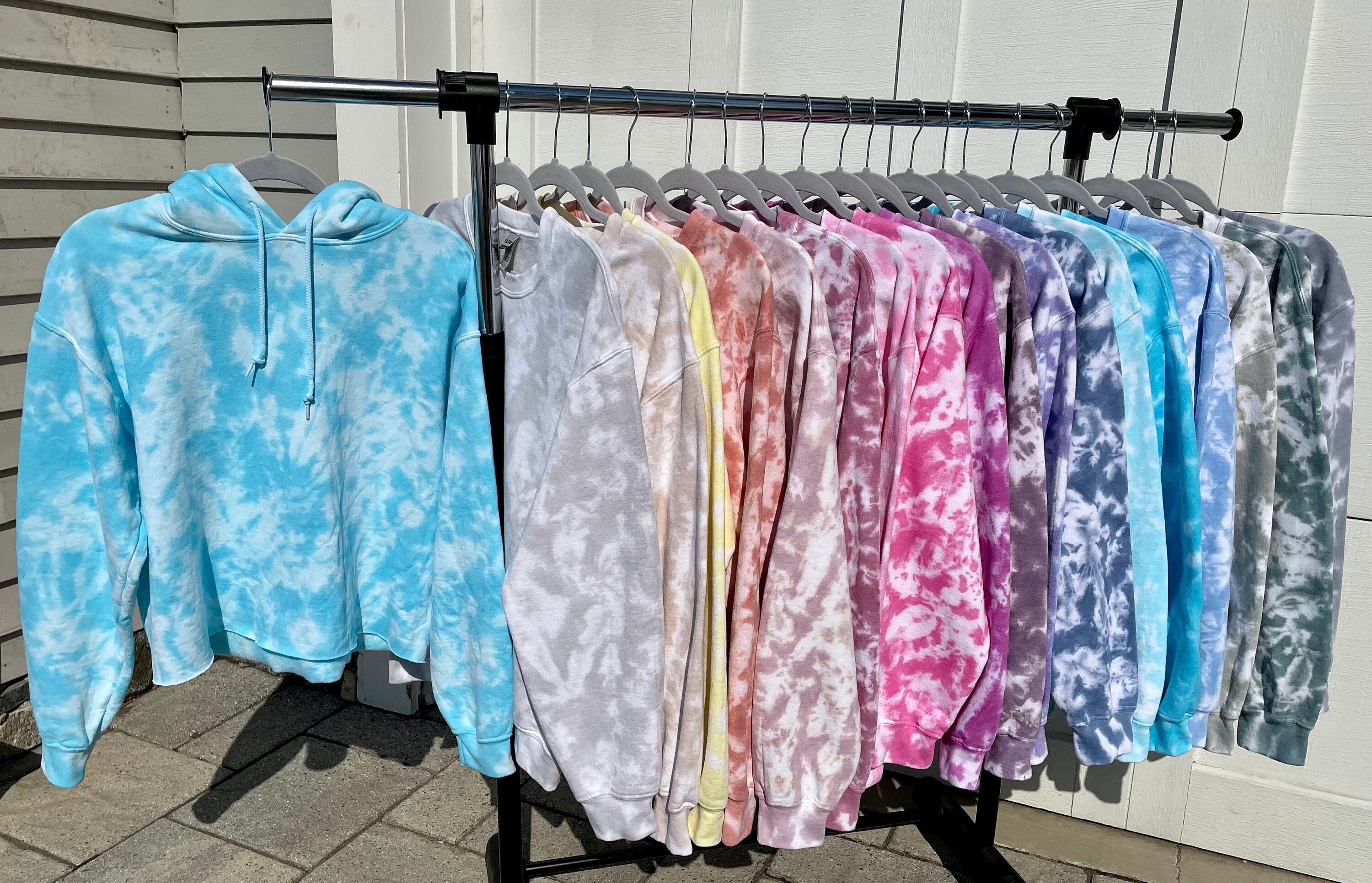 Tie Dye Crop Hoodie - Etsy