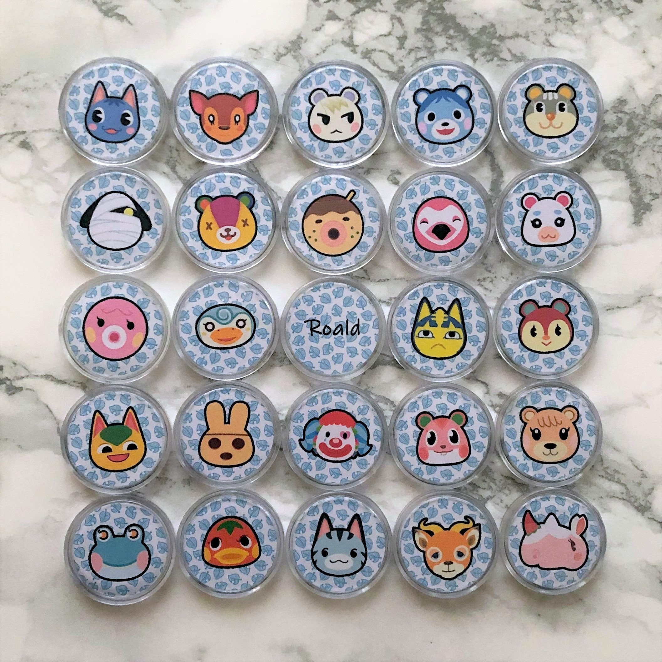 Set of 3 Animal Crossing Amiibo Coins Any Villagers Etsy