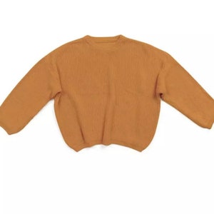 Oversized Chunky knitted unisex kid sweaters. image 8