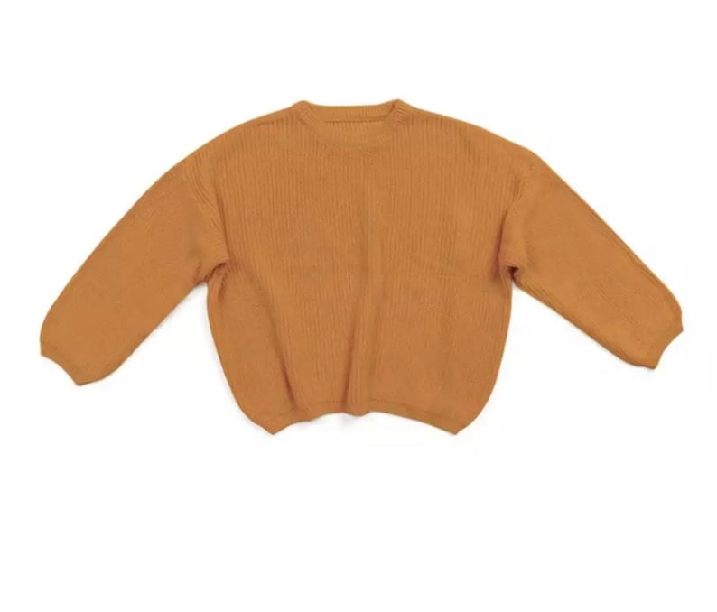 Oversized Chunky knitted unisex kid sweaters. image 8