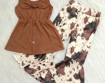 Cow print Girl outfit