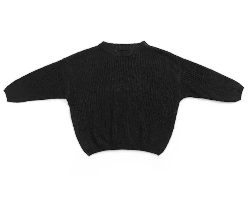 Oversized Chunky knitted unisex kid sweaters. image 10
