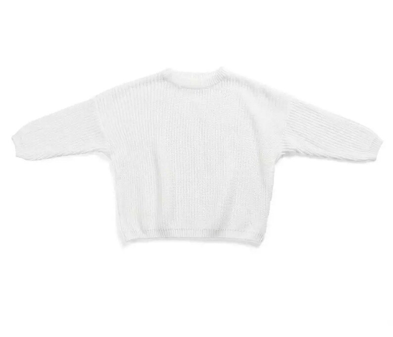 Oversized Chunky knitted unisex kid sweaters. image 9