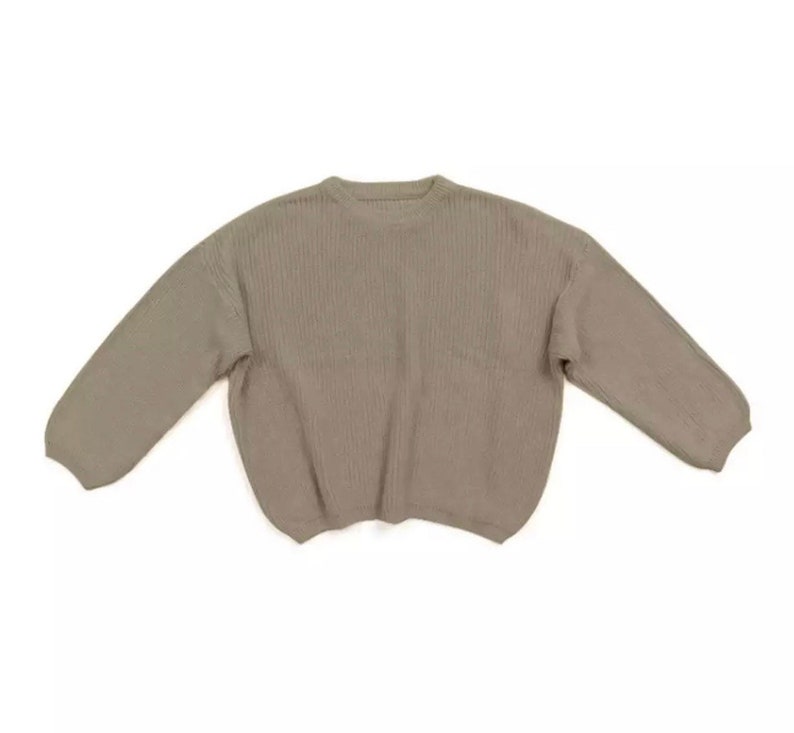 Oversized Chunky knitted unisex kid sweaters. image 4