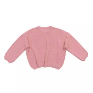 Oversized Chunky knitted unisex kid sweaters. image 6