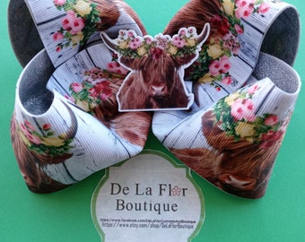 Highland Cow Boutique Bow