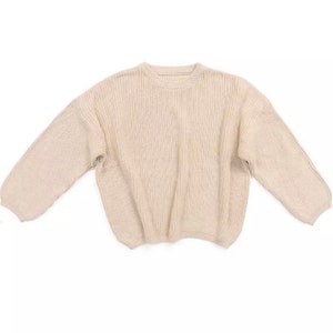 Oversized Chunky knitted unisex kid sweaters. image 5