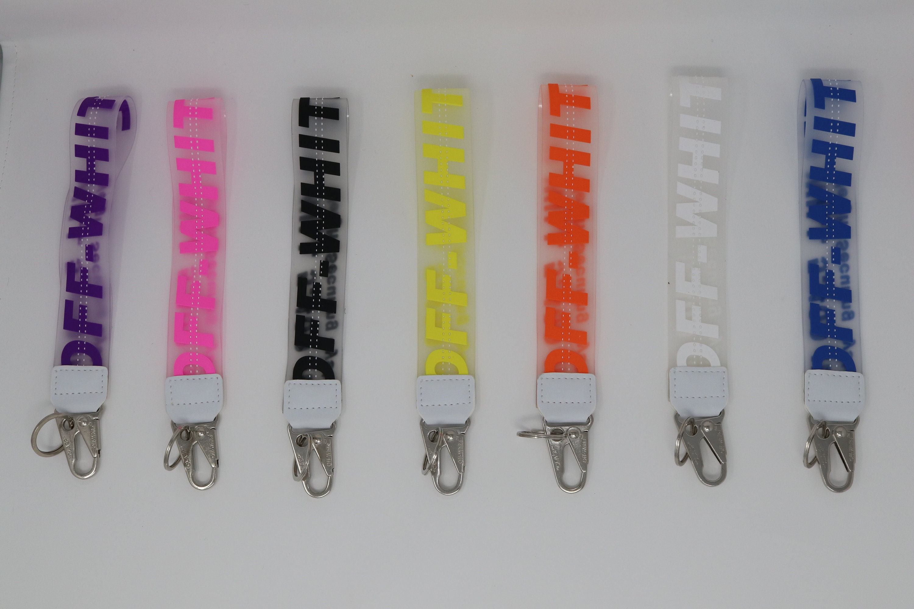 Off White Lanyard Keychain Wrist Strap Etsy