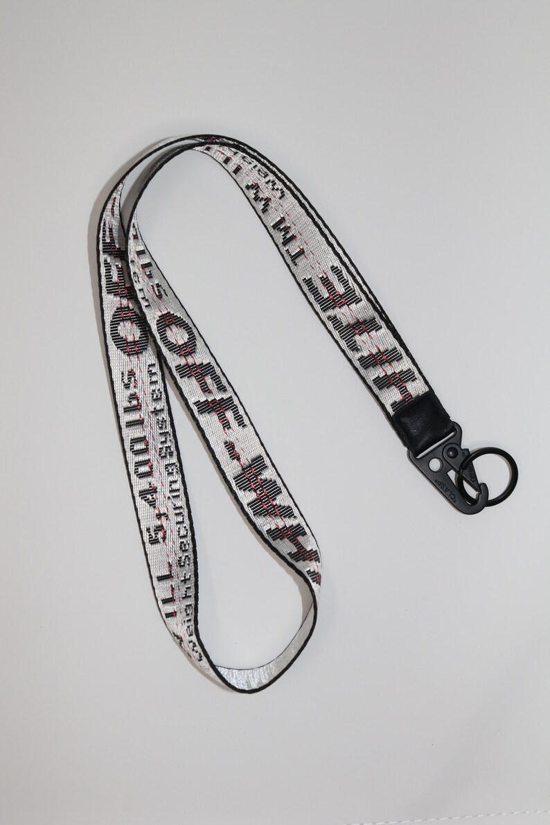 Off White Keychain Lanyard Etsy