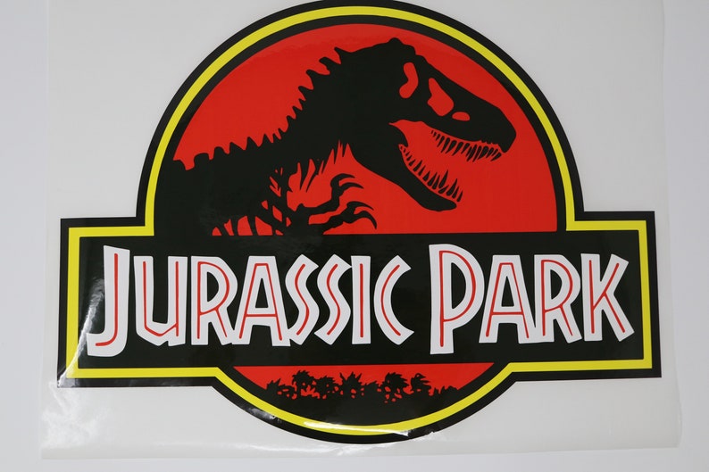 JURASSIC PARK Logo Vinyl Sticker Decal Car TRex Raptor Jeep Etsy