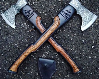 Personalized  gift for men ,Viking axes ,Hatchet, Viking Hatchet, Viking Bearded axe ,Handmade Luxury ,GROOMSMEN GIFT for HIM Forged  Axe