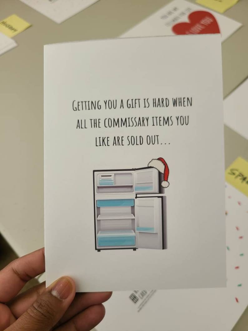 Prison Funny Christmas Greeting Cards Prison Cards Prison Etsy