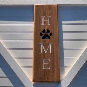 Dog Paw Home Sign
