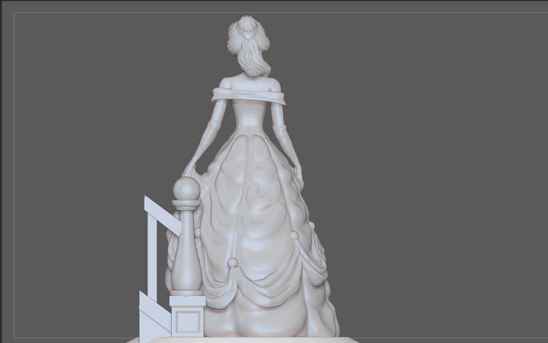Belle Princess Beauty And The Beast 3d Print Stl File Disney Sculpture Art Collectibles Kientructhanhdat Com