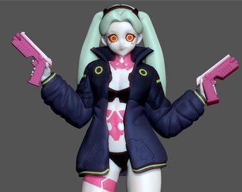 REBECCA 2 CYBERPUNK EDGERUNNERS 2077 ANIME GIRL CHARACTER | 3D Print Model