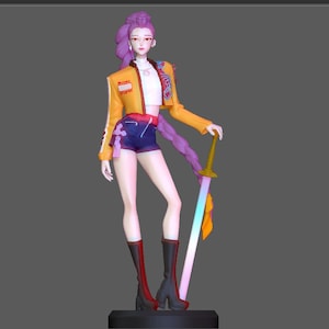 RUMI K POP demon hunters anime netflix 3d print