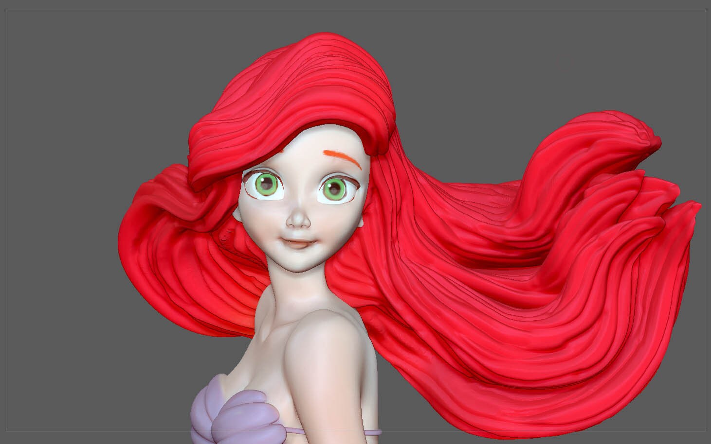 ARIEL princess little mermaid 3d print stl file disney Etsy