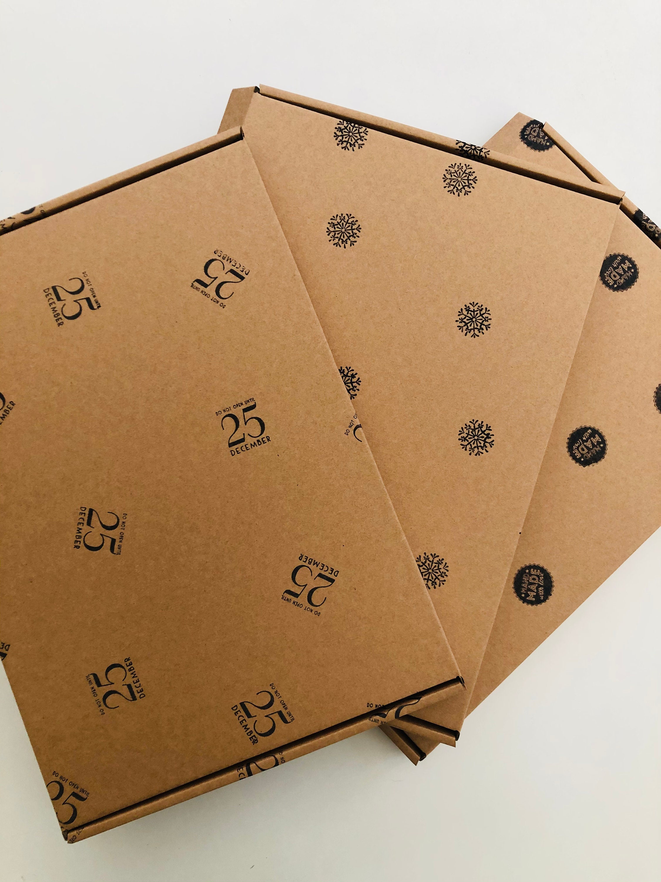 Printed A4 Large Letter Boxes Packaging Boxes Brown Etsy