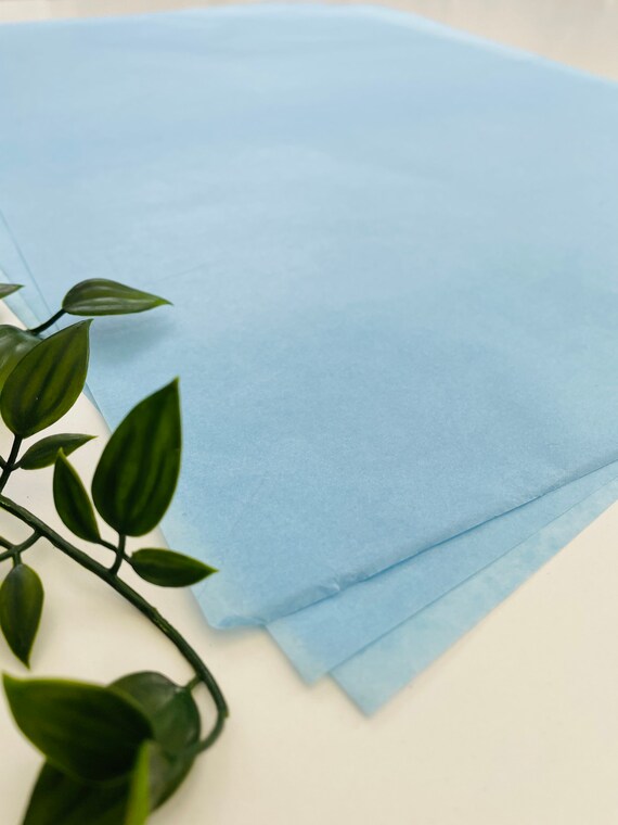 Light Blue Tissue Paper Light Blue Deluxe Tissue Paper Etsy