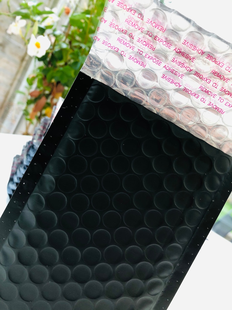 Matt Black Bubble Mailer Small Padded Envelope Tiny Etsy UK