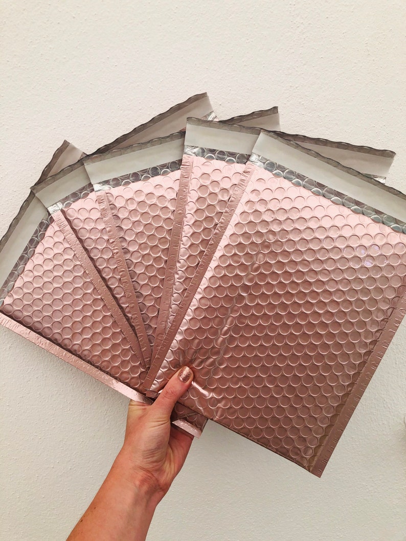 Rose Gold Bubble Mailer A5 Padded Envelope A5 Packaging Etsy UK