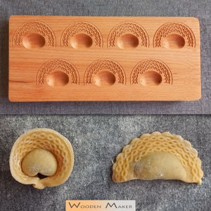 TORTELLINI mold  Mod.&quot;PIZZO&quot;. Mold for Tortellini e Agnolotti. Wood and certificate oil