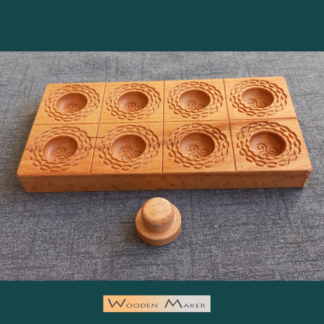 Rectangular Ravioli Mold Wooden Ravioli Mold, Trinacria Design, 8 Cavity, With Pestle - Etsy