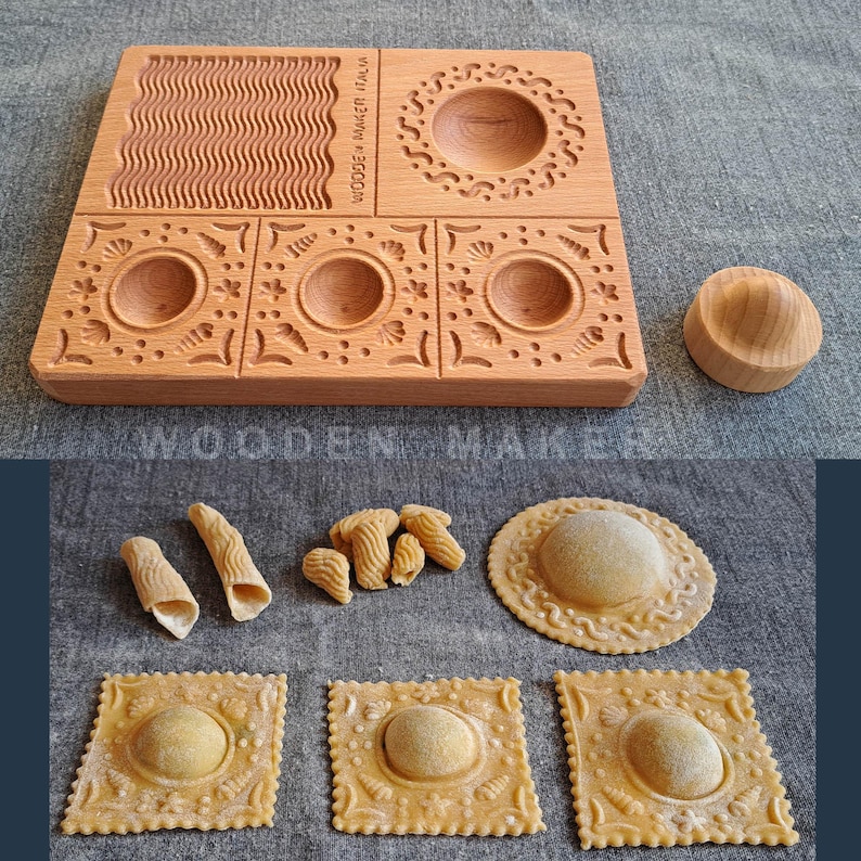 Rectangular Ravioli Mold Beech Wood Pasta Mold, Ravioli, Gnocchi, Cavatelli Maker - Etsy