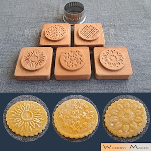 CORZETTI  for pasta. 2 Pz + pastry cutter or SET.  Beech tree and oil for food use. Size 6x6 cm. Pasta diameter 5cm