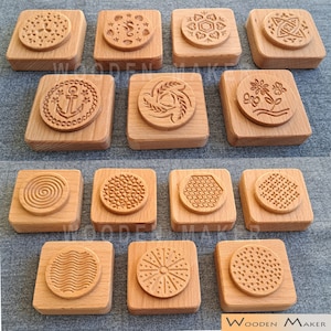 CORZETTI  for pasta. 2 Pz + pastry cutter.  Beech tree and oil for food use. Size 6x6 cm. Pasta diameter 5cm