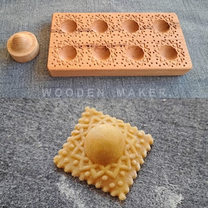 Ravioli MIGNON  " SOLE". 8 cavità. Fallo veloce e semplice! Con pestello. Raviolo 4x4 cm, ripieno 2,5 cm