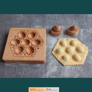 Ravioli GOURMET  Mod. "EXAGON" Fallo Veloce e Semplice con Mix di ripieno! Ravioli 10x10 cm
