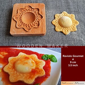 NOVITA'! Gourmet Mod. FESTOON. Diametro 9 cm . Ripieno diametro 4 cm. Stampo con tagliapasta in rilievo per velocizzare la realizzazione