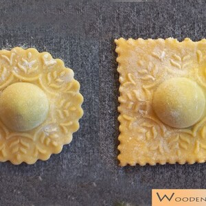Floral Embossed Beech Wood Ravioli Mold – 6 Cavity With Pestle - Etsy