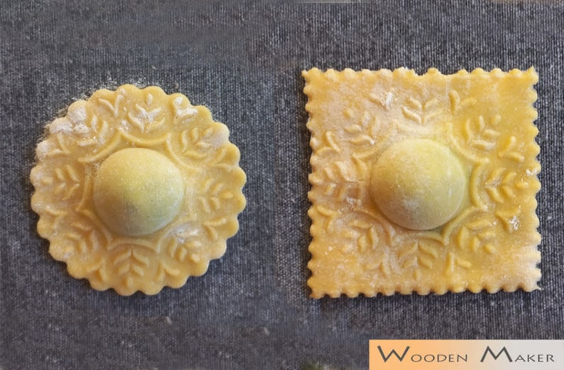 Floral Embossed Beech Wood Ravioli Mold – 6 Cavity With Pestle - Etsy