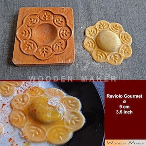 NOVITA'! Gourmet Mod. FELCE. Diametro 9 cm . Ripieno diametro 4 cm. Stampo con tagliapasta in rilievo per velocizzare la realizzazione