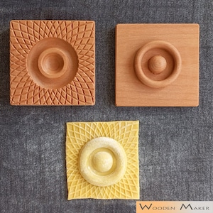 Raviolo Gourmet "Geometrie" - Stampo e controstampo. Dimensioni 6.5 cm