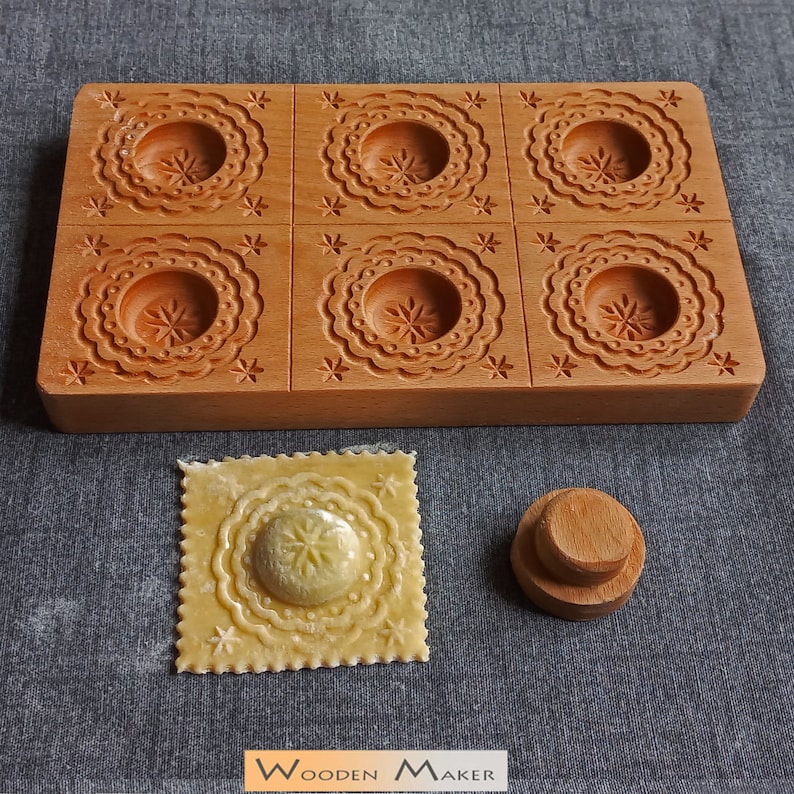 Rectangular Ravioli Mold SARTIGLIA - Ravioli Mold 6 Cavities. Do It Fast and Simple! Equipped ...
