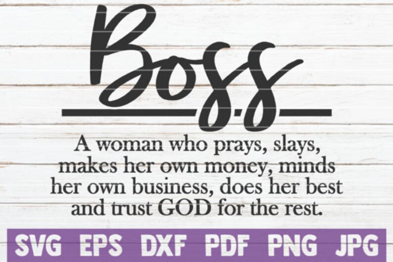 Download Boss Woman Definition Empower Slay Pray Work Svg Png Eps Pdf Cricut Quote Silhouette Prints Art Collectibles Intellistall Com