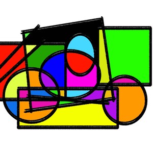 Vibrant Geometry - Digital Print Download