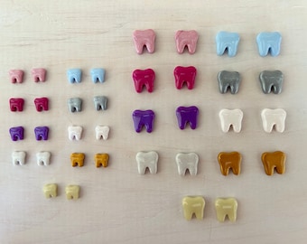 Tooth earrings | You Pick Two Dental Earrings | Dental Hygienist Earrings | Dental Assistant Earrings | Tooth Fairy | Dental Gift | Earrings