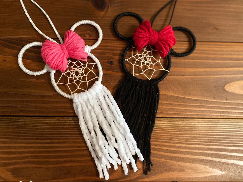 mini minnie dream catcher rear view mirror minnie dreamcatcher minnie car accessory