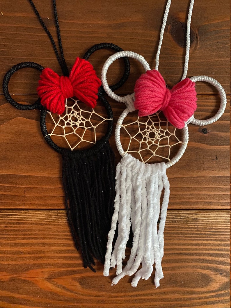mini minnie dream catcher rear view mirror minnie dreamcatcher minnie car accessory