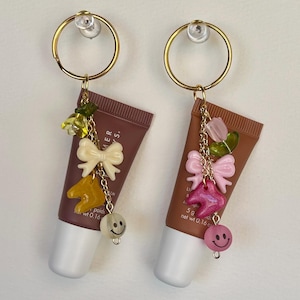 Lipgloss Keychain | Tooth Keychain | Dental Keychain | Dentist Keychain | Dental | Keychain | Cute Keychain | RDH Accessory | RDA Accessory