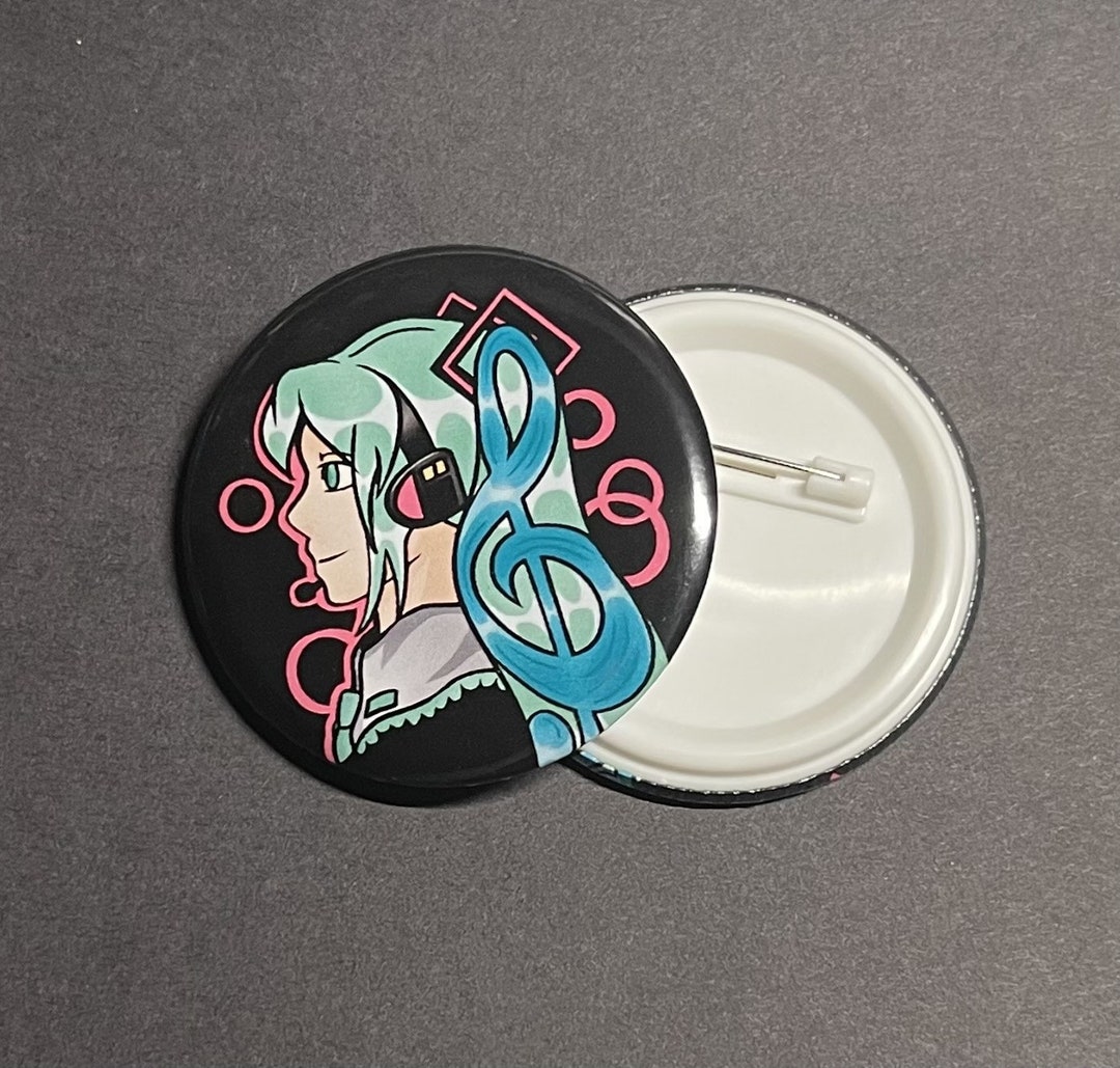 Hatsune Miku Button - Etsy