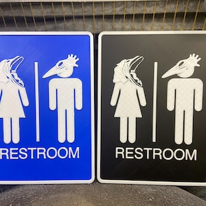 Haunted Maitland's Restroom Sign