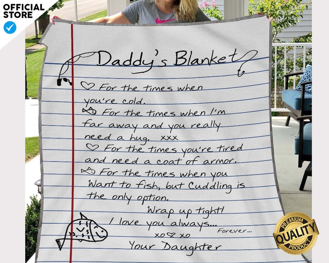 Daddy's Blanket Fathers Day Gift Blanket Blanket For Etsy