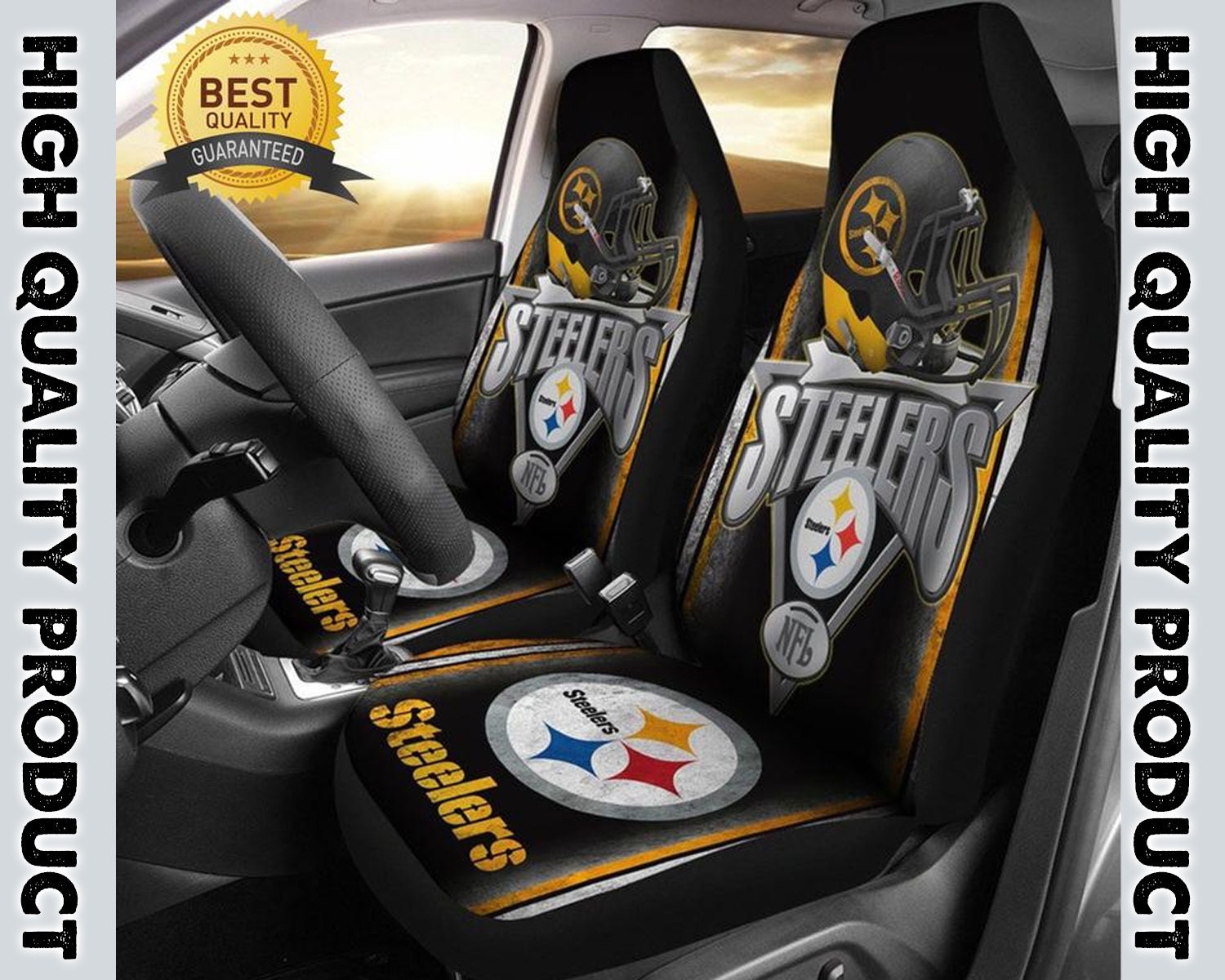 Steelers Car Seat Covers/Steelers Car Seat Cover/Steelers Etsy