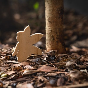 Sparkly wooden garden fairies, 100% recycled timber