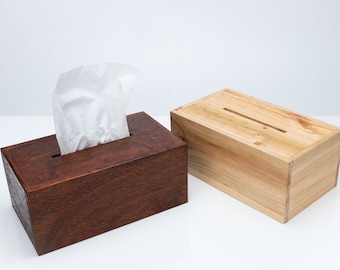 Tissue Box Cover, Made from recycled timber